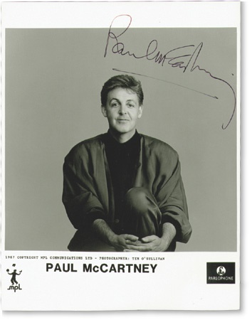 Paul McCartney Signed Photograph (8x10”)