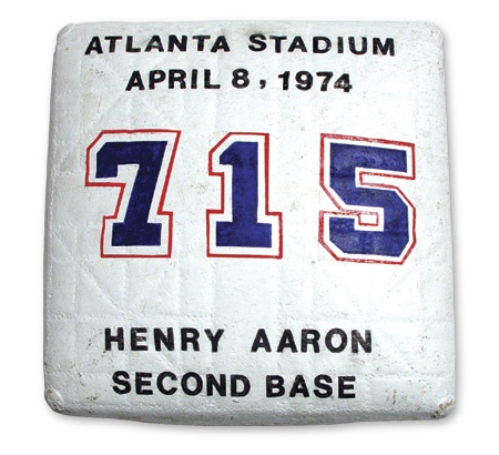 Hank Aaron - Second Base From Hank Aaron’s 715th Homerun Game