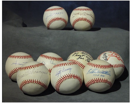 Single Signed Baseballs - Single Signed Baseball Collection (40)