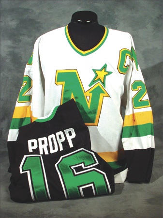 Hockey Sweaters - Propp & Giles Game Worn Minnesota Northstars Jerseys (2)