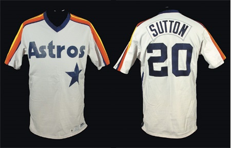 Baseball Jerseys - 1981 Don Sutton Houston Astros Game Worn Jersey