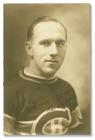 Howie Morenz - 1931 Howie Morenz Signed Photograph (4x6”)
