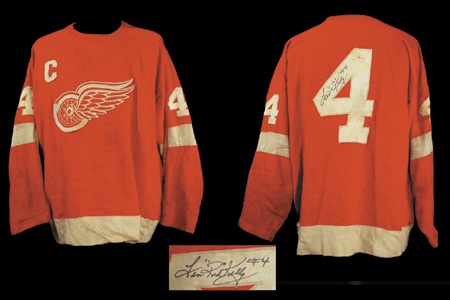 Hockey Sweaters - 1950’s Detroit Red Wings Game Worn Wool Sweater