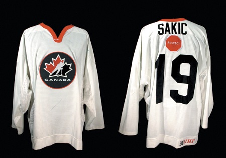 Team Canada - Joe Sakic’s 2002 Olympic Training Camp Game Worn Jersey