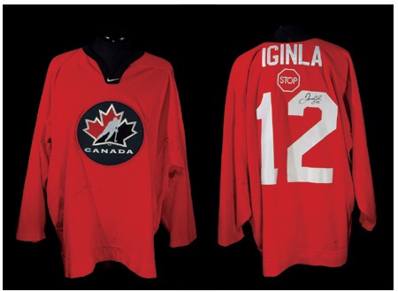 Team Canada - Jerome Iginla’s 2002 Olympic Training Camp Game Worn Jersey