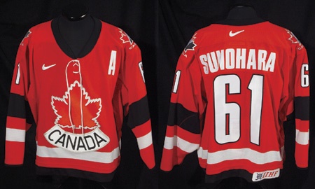 Team Canada - Vicky Sunohara 2002 Olympics Gold Medal Team Canada Womens Game Worn Jersey