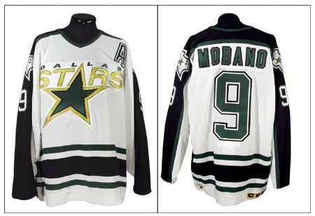 Hockey Sweaters - 1990’s Mike Modano Dallas Stars Game Worn Jersey