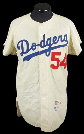 1957 Walt Alston Game Worn Jersey