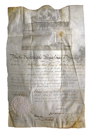 Political - James Madison and James Monroe Signed Document