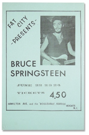 Bruce Springsteen - 1973 Bruce Springsteen Fat City Concert Poster (17x11”)