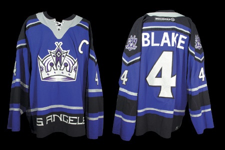 Hockey Sweaters - 2000-01 Rob Blake Los Angeles Kings Game Worn Alternate Jersey
