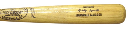 - 1969-72 Mickey Mantle Game Used Coach’s Bat (35”)