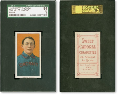 Baseball and Trading Cards - 1910 T206 Miller Huggins Portrait SGC 84 (NRMT)