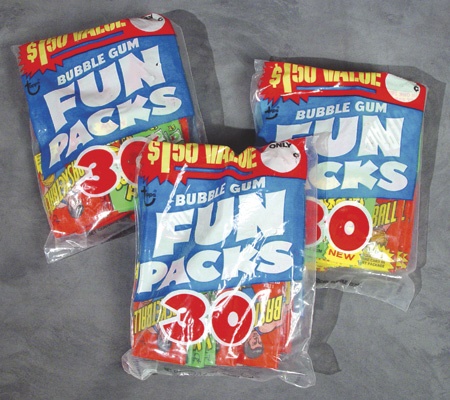 Unopened Wax Packs Boxes and Cases - 1974 Topps “Fun Bags” w/ 30 packs each (3)