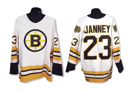 Hockey Sweaters - 1980’s Craig Janney Boston Bruins Game Worn Jersey