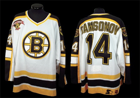 NHL Boston Bruins #14 Sergei Samsonov Vintage Jersey