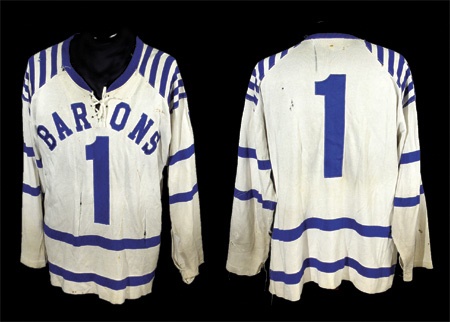 Johnny Bower’s 1957-58 Cleveland Barons Game Worn Jersey