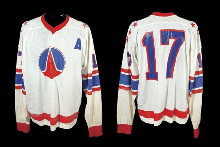 Rare 1970-71 Rochester Americans Game Worn Jersey