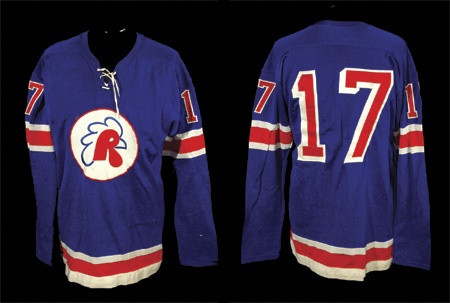 Rare 1970-71 Rochester Americans Game Worn Jersey