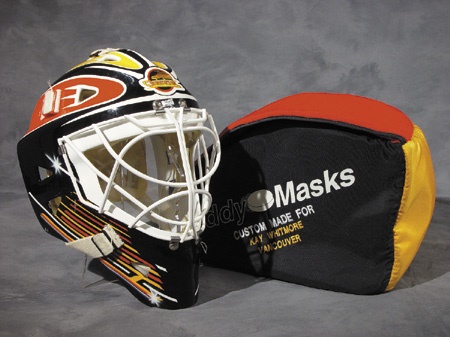 Hockey Equipment - 1990’s Kay Whitmore NHL Vancouver Canucks Game Worn Goal Mask