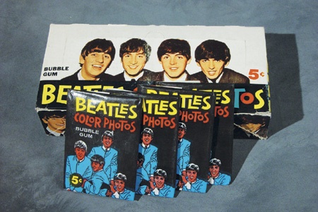Unopened Wax Packs Boxes and Cases - 1964 OPC Beatles Wax Box