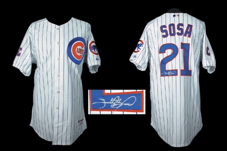 Baseball Jerseys - 2001 Sammy Sosa Game Worn Jersey