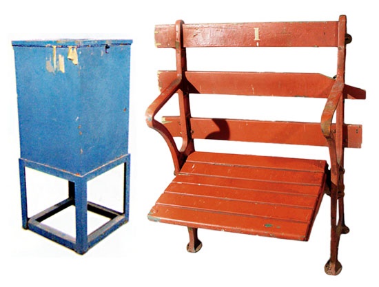 - 1932 Cleveland Stadium Seat & Ticket Takers Box