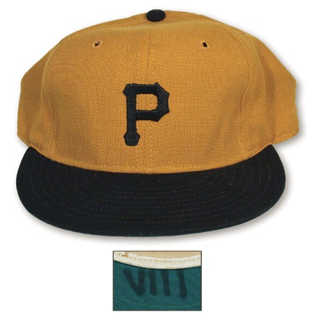 Clemente and Pittsburgh Pirates - 1971 Willie Stargell Game Worn World Series Cap