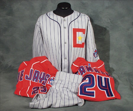 Baseball Jerseys - Toronto Blue Jays Game Worn Uniform Lot (4)