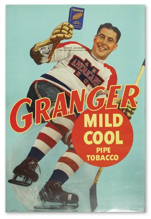Hockey Memorabilia - Harvey Jackson Granger Advertising Sign (12.5x18.5”)