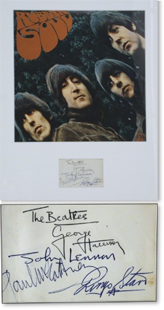 Beatles Complete Signed Album Page