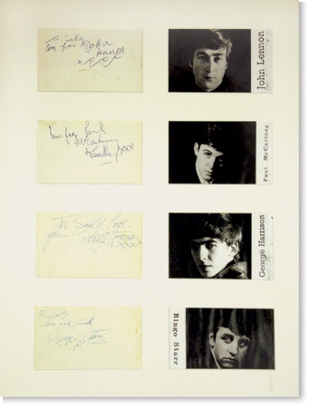 Beatles Autographs - Beatles Signed Card Set