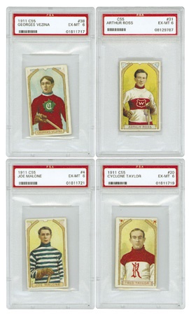 1911 C55 Hockey Set with (18) PSA Graded