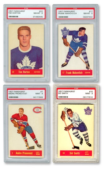 Hockey Cards - 1957/58 Parkhurst PSA Graded Near Complete Set