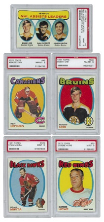 Hockey Cards - 1971/72 Topps Hockey Set with 51/176 PSA Graded