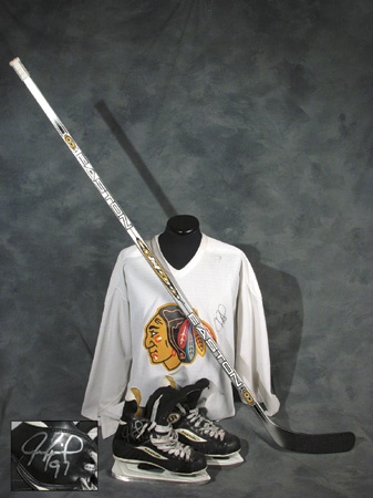 Jeremy Roenick Game Worn Jersey, Skates and Stick