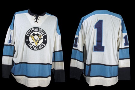 Hockey Sweaters - 1969-70 Joe Daley Pittsburgh Penguins Game Worn Jersey