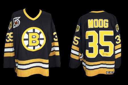 boston bruins game worn jersey