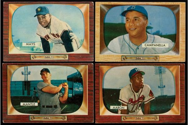 Baseball and Trading Cards - 1955 Bowman Baseball Near Set