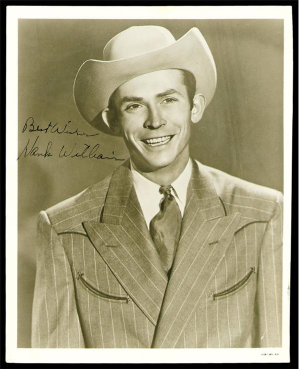 Sports Autographs - Exceptional Hank Williams Signed Photograph (8x10”)