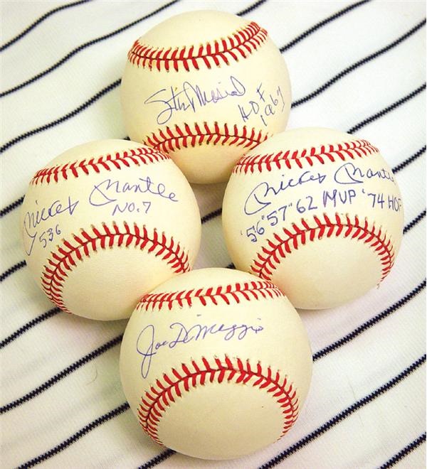 Autographed Baseballs - Hall of Famers Signed Baseball Collection (10)
