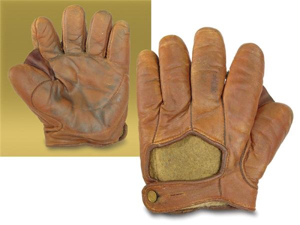19th Century Baseball - 1890’s Webbed Thumb Baseball Glove