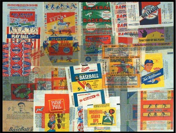 Baseball and Trading Cards - 1930-1968 Unbelievable Baseball Wrapper Collection