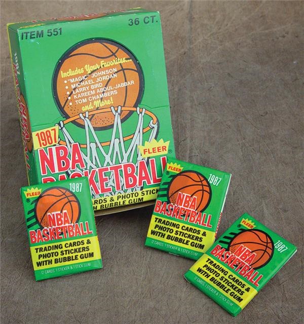 Unopened Cards - 1987/88 Fleer Basketball Wax Box