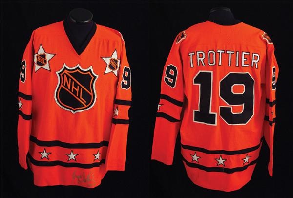 Bryan Trottier Signed Game Used 2018 All Star Game Alumni Jersey