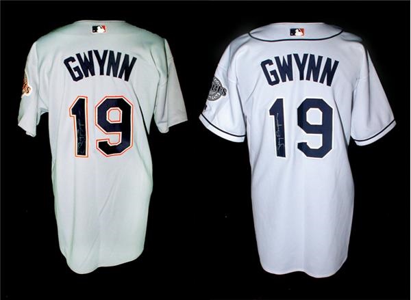 Baseball Jerseys - (2) Tony Gwynn Autographed Game Worn Jerseys