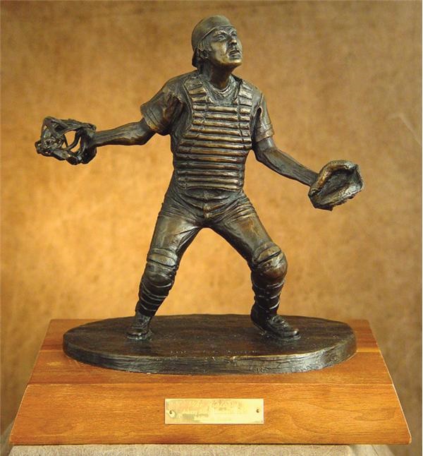 Pete Rose & Cincinnati Reds - Johnny Bench Limited Edition Bronze Sculpture by Bob Scriver