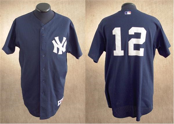NY Yankees, Giants & Mets - 2002 Alfonso Soriano Batting Practice Worn Jersey