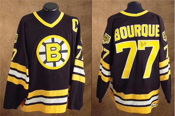 boston bruins game worn jersey