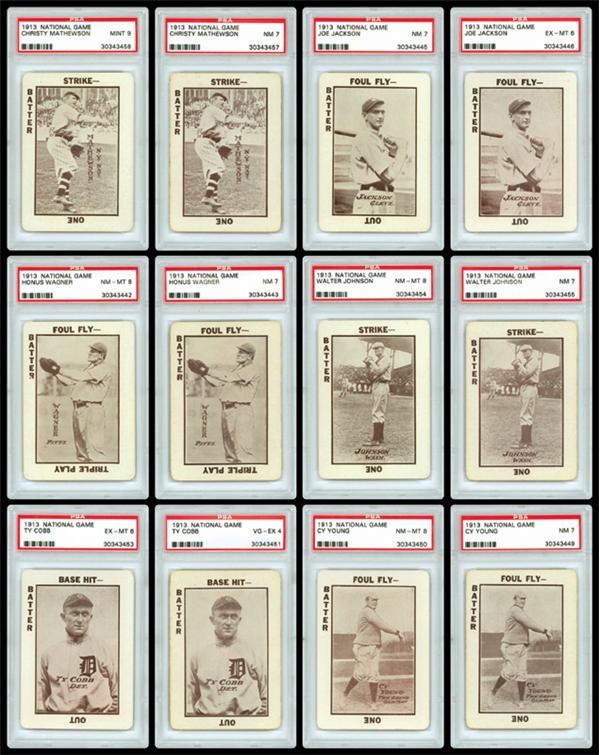 Baseball and Trading Cards - 1913 National Game Complete Sets with Original Boxes (2)